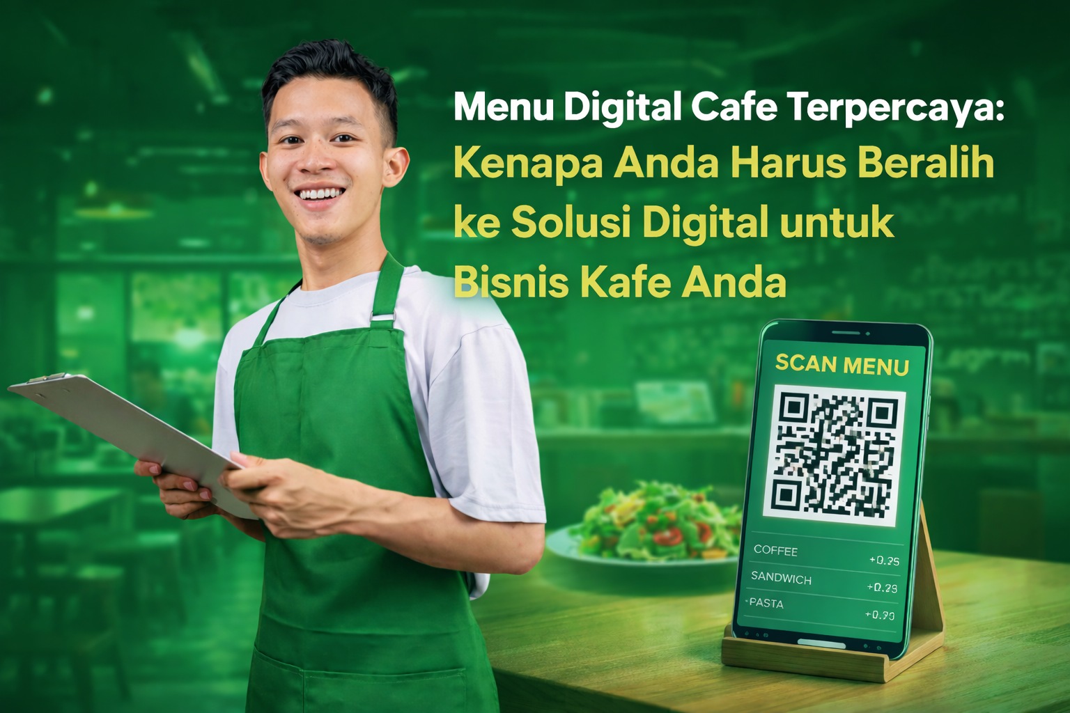 menu digital cafe