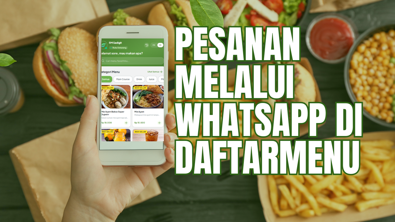 Pesanan Melalui WhatsApp di Daftarmenu