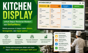 Kitchen Display untuk Dapur Restoran Modern dari DaftarMenu