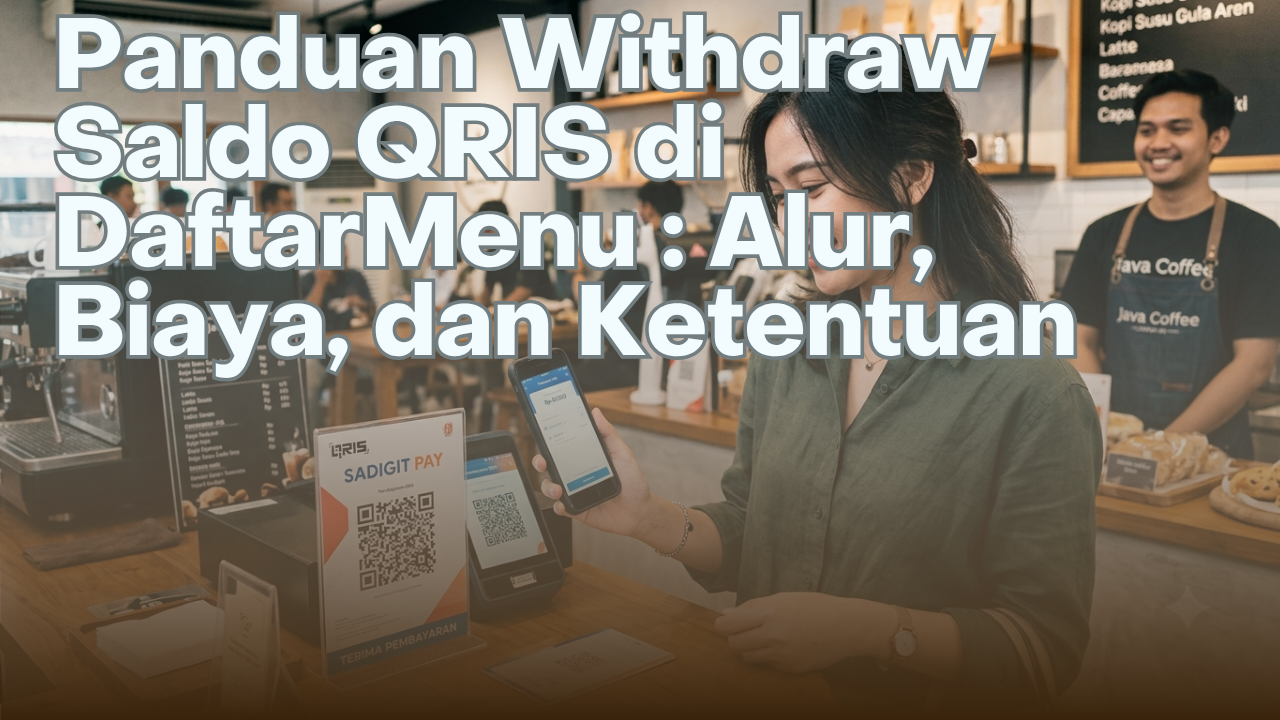 Panduan Withdraw Saldo QRIS di DaftarMenu Alur, Biaya, dan Ketentuan