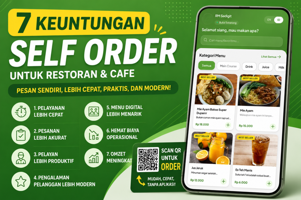 7 Keuntungan Menggunakan Self Order untuk Restoran dan Cafe