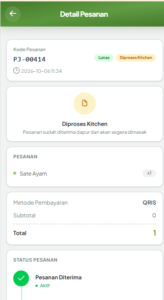 pantau pesanan di penginapan